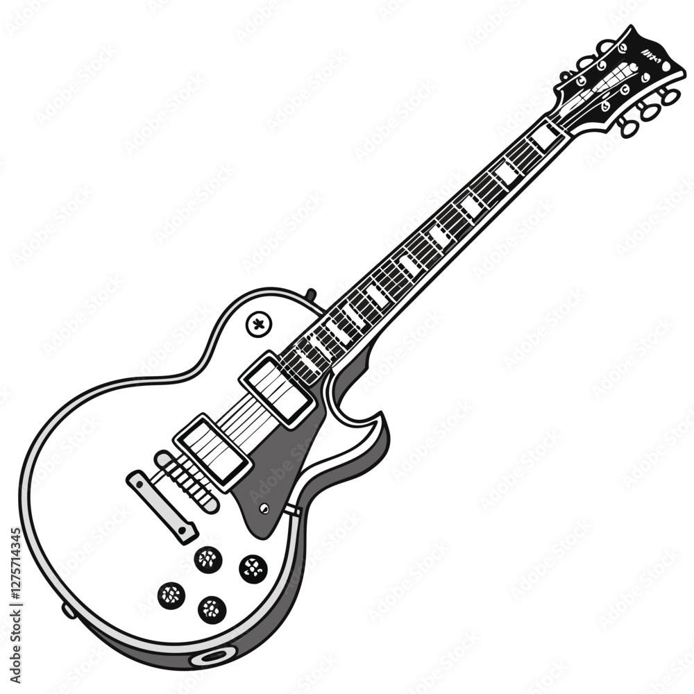 Obraz premium guitar vector image