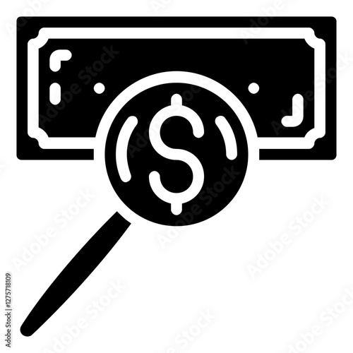 search funds vector glyph icon