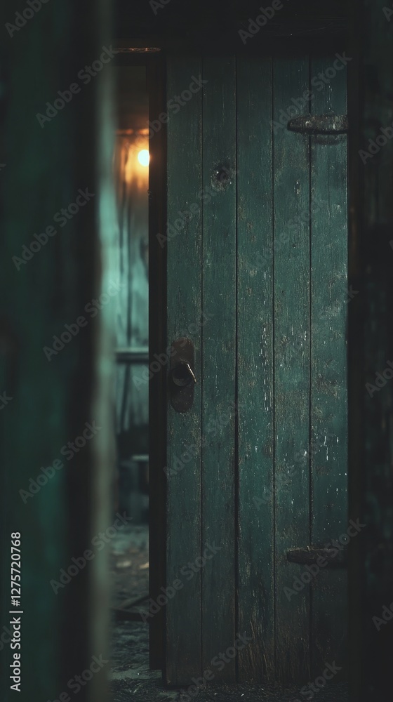 Mysterious Old Wooden Doorway - A Glimpse into the Unknown Mysterious Old Wooden Doorway - A Glimpse into the Unknown