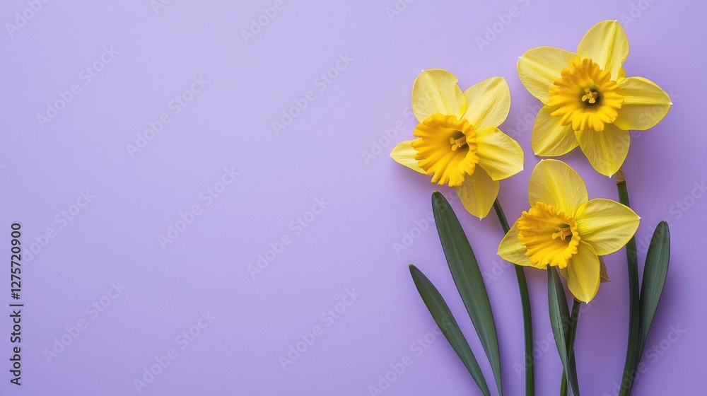 background with bright yellow daffodils, perfect for spring-themed banners and designs background with bright yellow daffodils, perfect for spring-themed banners and designs