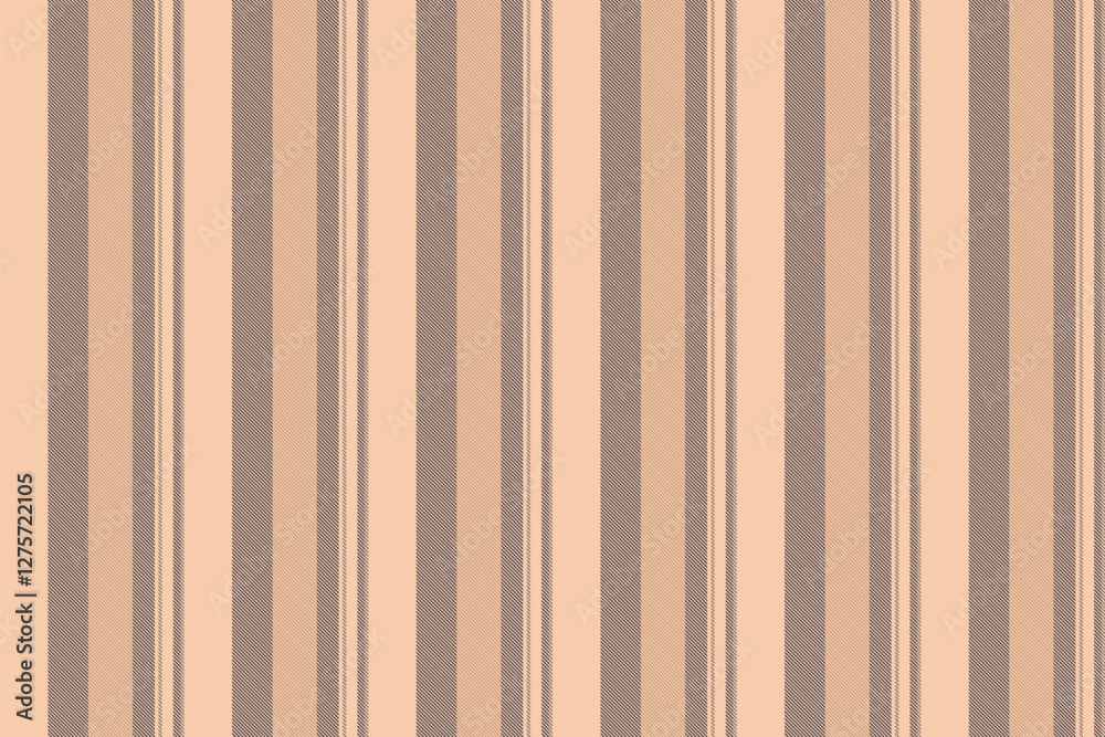 Naklejka premium Panjabi lines background fabric, delicate vertical stripe vector. Tape pattern texture textile seamless in orange and dark colors.