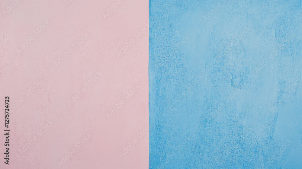 Fototapeta premium Pastel pink and blue textured background for design