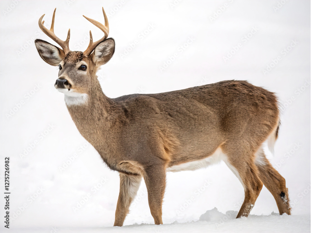 deer isolated white background deer isolated white background