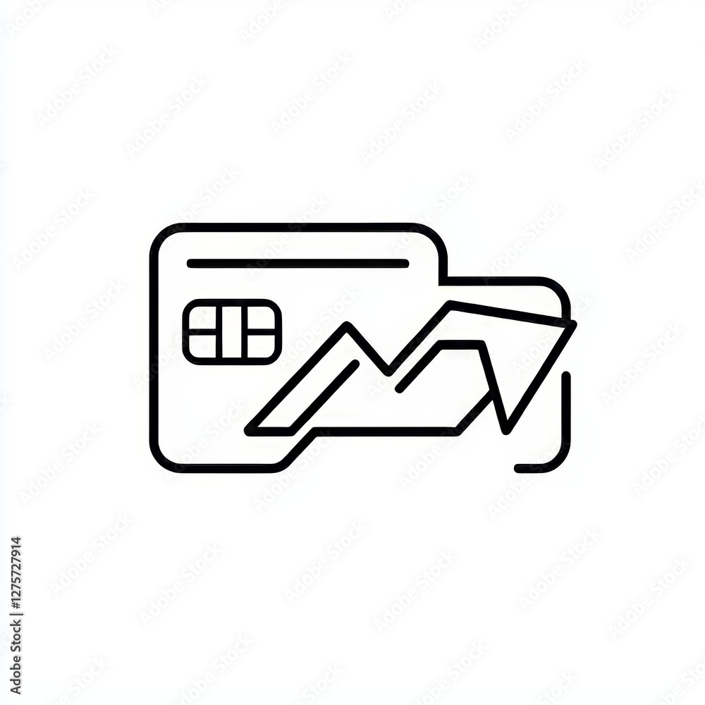 The credit card exchange line icon serves as a modern outline sign for money transfer using credit cards The credit card exchange line icon serves as a modern outline sign for money transfer using credit cards