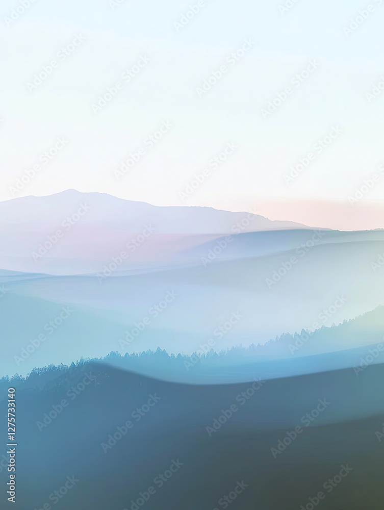 Obraz premium Nature landscape with gradient effect