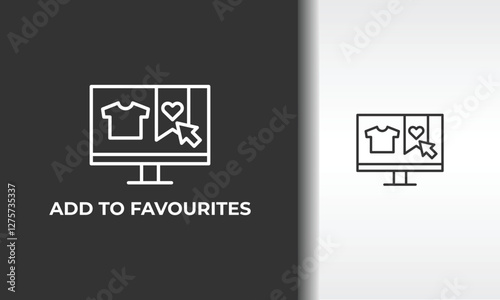 Add To Favourites Vector, Icon Or Logo Sign Isolated Symbol Illustration
