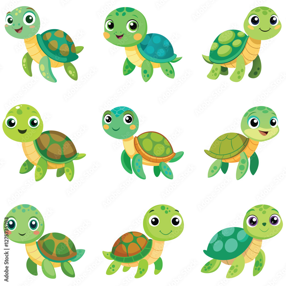 Obraz premium set of cartoon animals