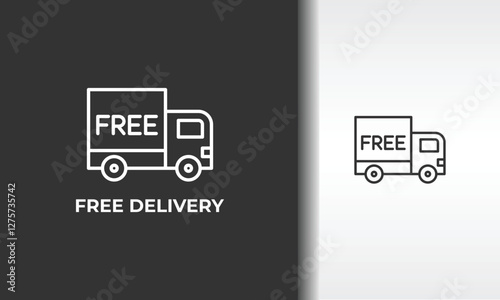 Free Delivery Vector, Icon Or Logo Sign Isolated Symbol Illustration