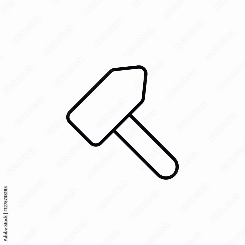 hammer tool construction icon vector sign hammer tool construction icon vector sign