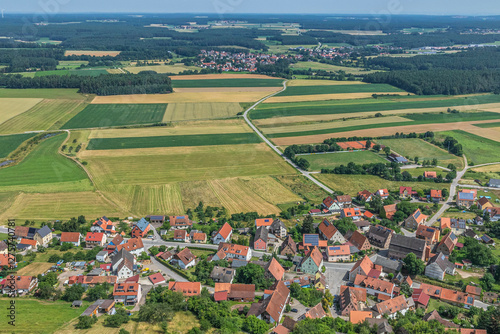 Sommerlicher Ausblick auf Wernfels und Theilenberg bei Spalt im Fränkischen Seenland photo