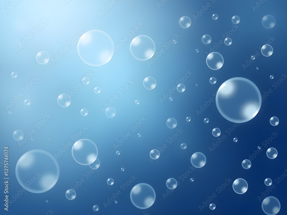 water drops background, bubbles illustration