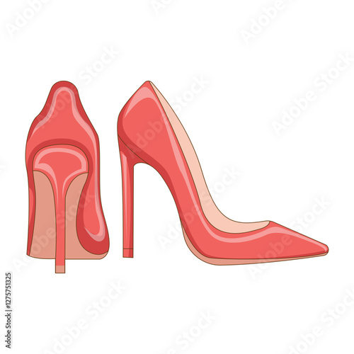 Heels Style Illustration
