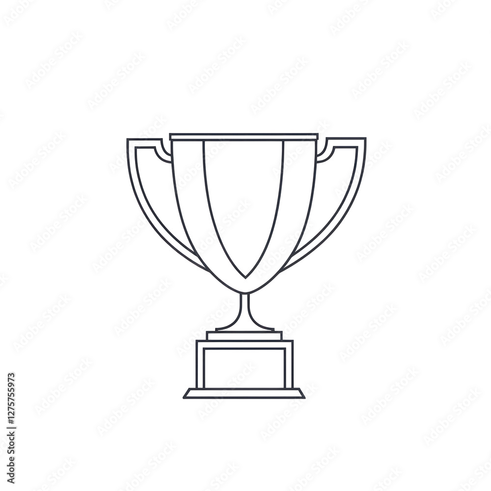 Trophy symbolizing achievement and success in competition isolated on png transparent background, cut out Trophy symbolizing achievement and success in competition isolated on png transparent background, cut out