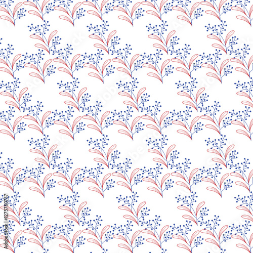 abstract seamless pattern with flowers