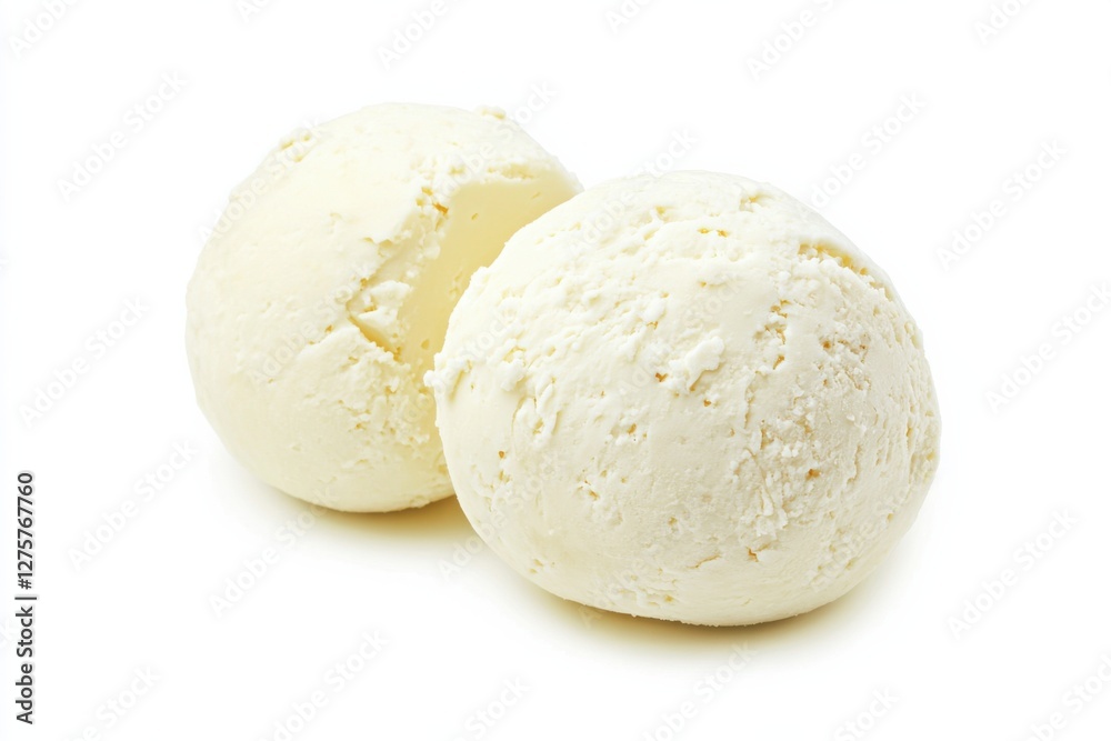 Pecorino cheese round on clean white background with negative space for culinary presentation Pecorino cheese round on clean white background with negative space for culinary presentation