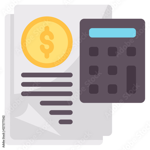 accounting vector flat icon