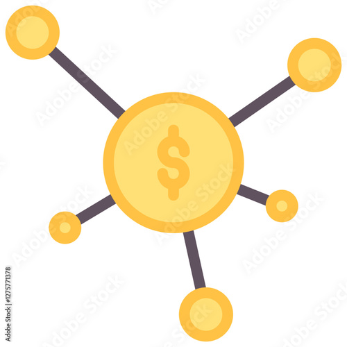 crowdfunding vector flat icon