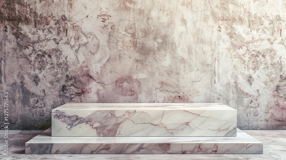 Elegant Marble Podium Display Stage