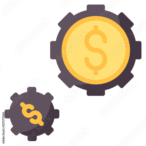 making money vector flat icon