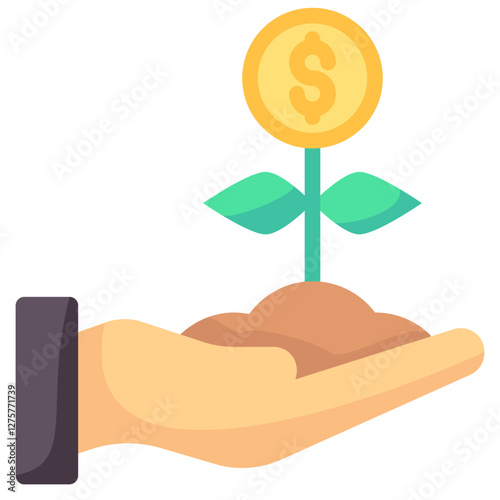 investments vector flat icon