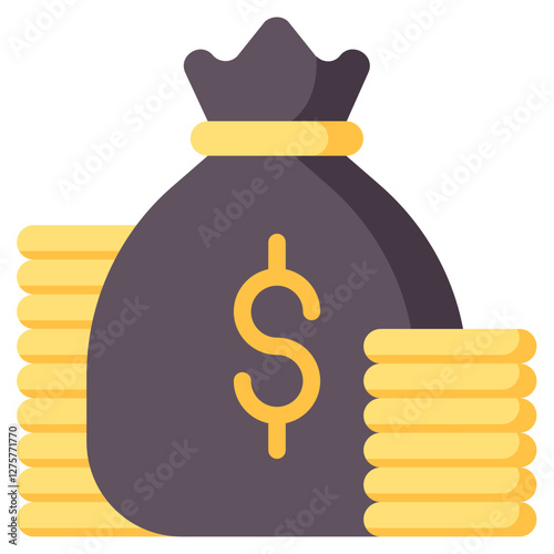 funding vector flat icon