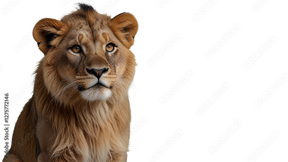 Obraz premium lion isolated on white