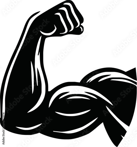 Strong Arm Muscle Logo Design For Gym, Sport or Anything