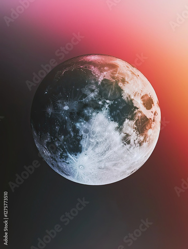 Moon background with gradient effect
