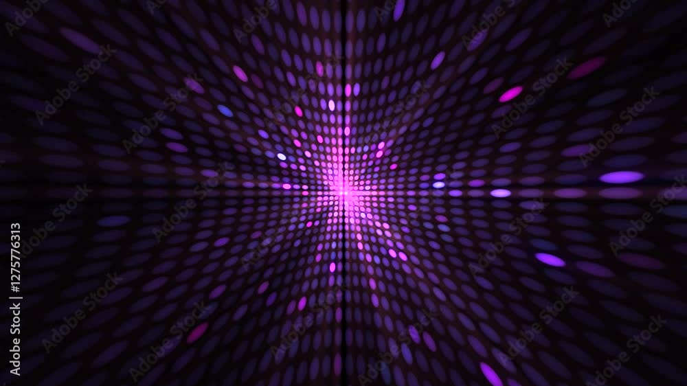 Colorful flashing LED lights party background. Glowing disco video wall animation. Full HD and looping multicolored glittering LEDs motion background. Pink, purple and blue colors. Colorful flashing LED lights party background. Glowing disco video wall animation. Full HD and looping multicolored glittering LEDs motion background. Pink, purple and blue colors.