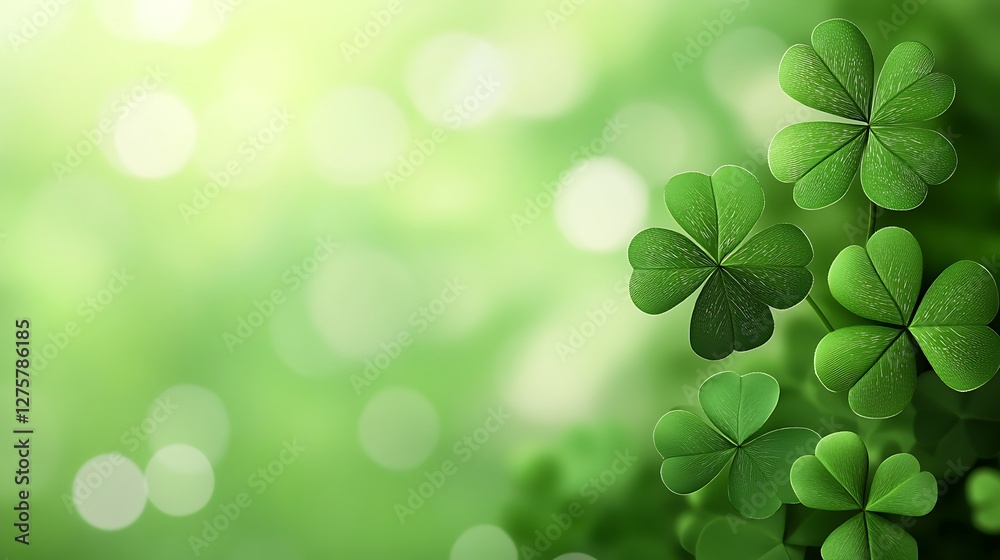 Shamrock leaves, soft green background, springtime, nature, backdrop Shamrock leaves, soft green background, springtime, nature, backdrop