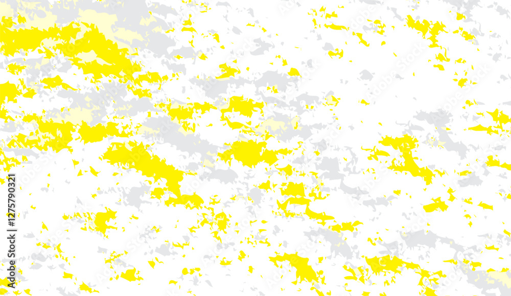 Abstract speckled vector background in sunny yellow and soft gray resembling a modern art composition with delicate textures and a vibrant yet subtle color palette