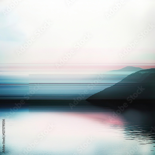 Nature landscape with gradient effect