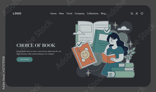 Wallpaper Mural World Book Day. Flat Vector Illustration Torontodigital.ca