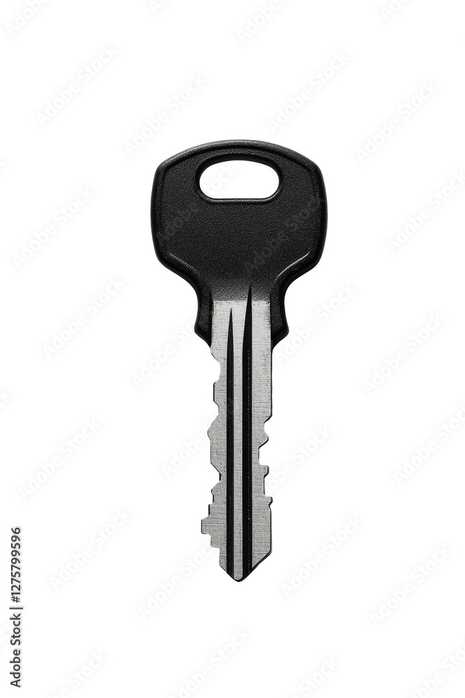 Isolated Black Metal Key Isolated Black Metal Key