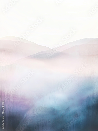 Nature landscape with gradient effect