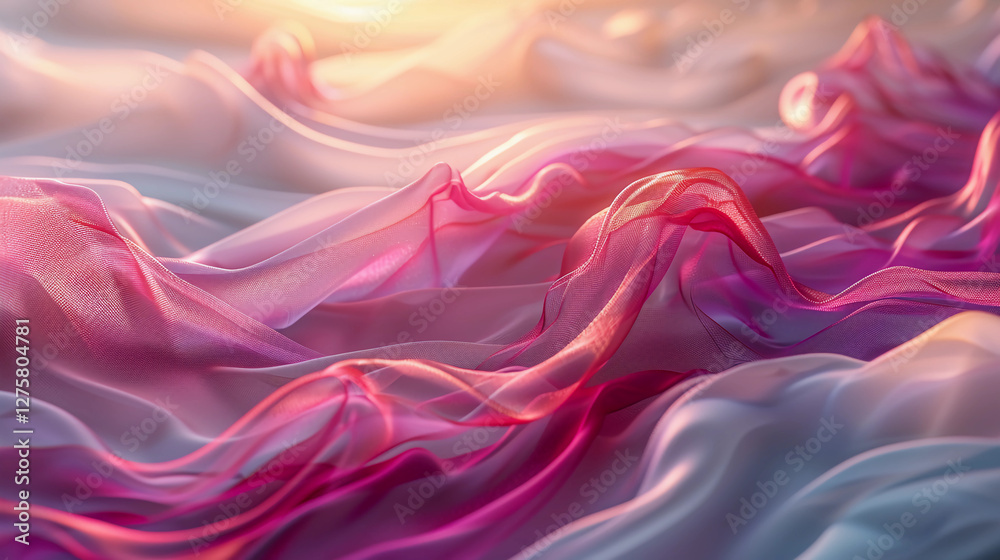 Obraz premium pink silk background