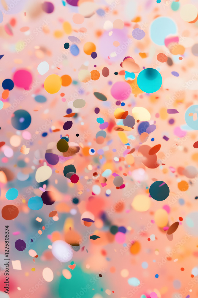 Cinematic, sun-like eruption of multihued confetti-like speckles, each piece reflecting a subtle Cinematic, sun-like eruption of multihued confetti-like speckles, each piece reflecting a subtle