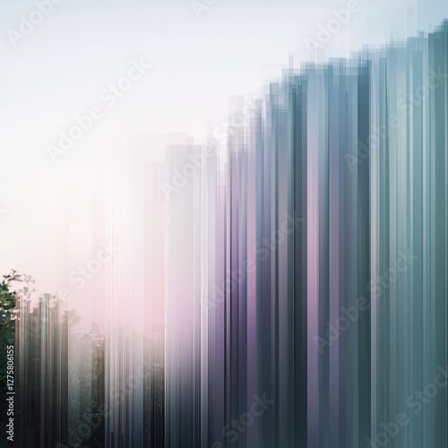 Nature landscape with gradient effect
