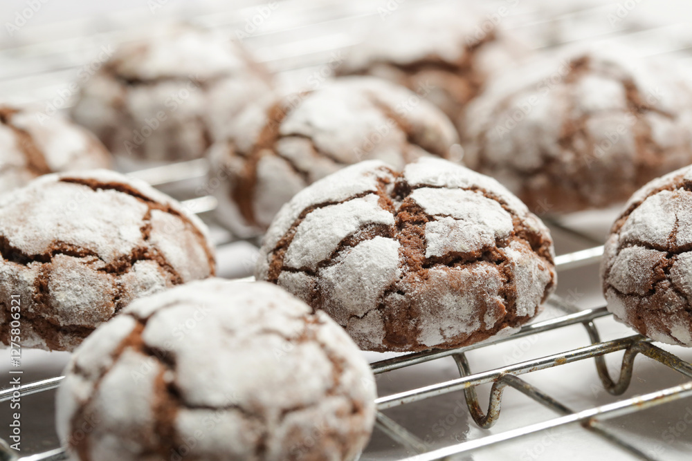 Rustic Cool Whip Chocolate Cookies with Powdered Sugar Rustic Cool Whip Chocolate Cookies with Powdered Sugar