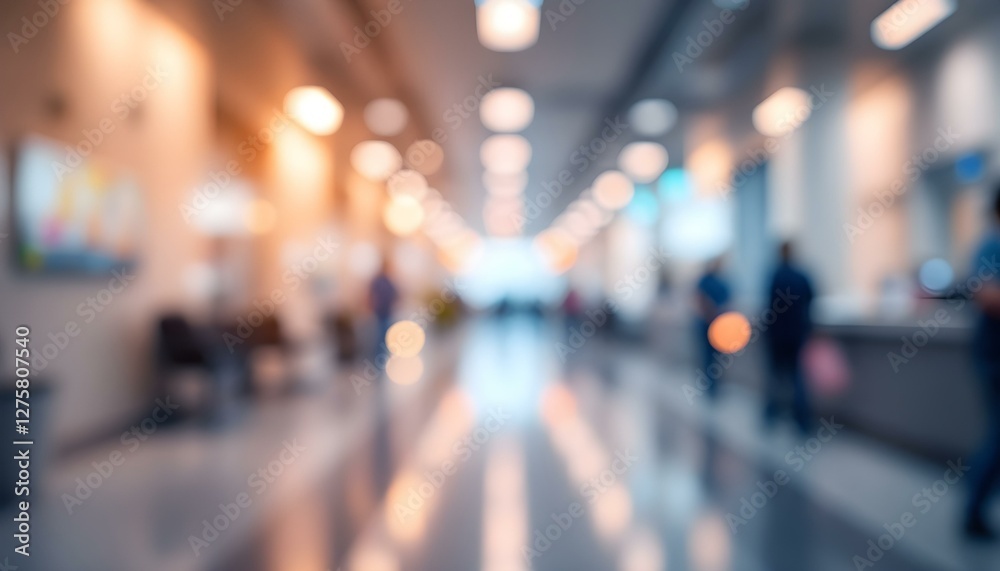 blur image background of corridor in hospital or clinic image blur image background of corridor in hospital or clinic image