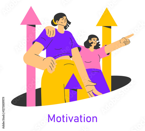 Planning. Flat Vector Illustration