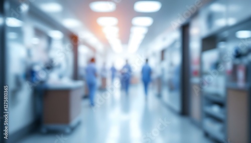 Wallpaper Mural blur image background of corridor in hospital or clinic image Torontodigital.ca