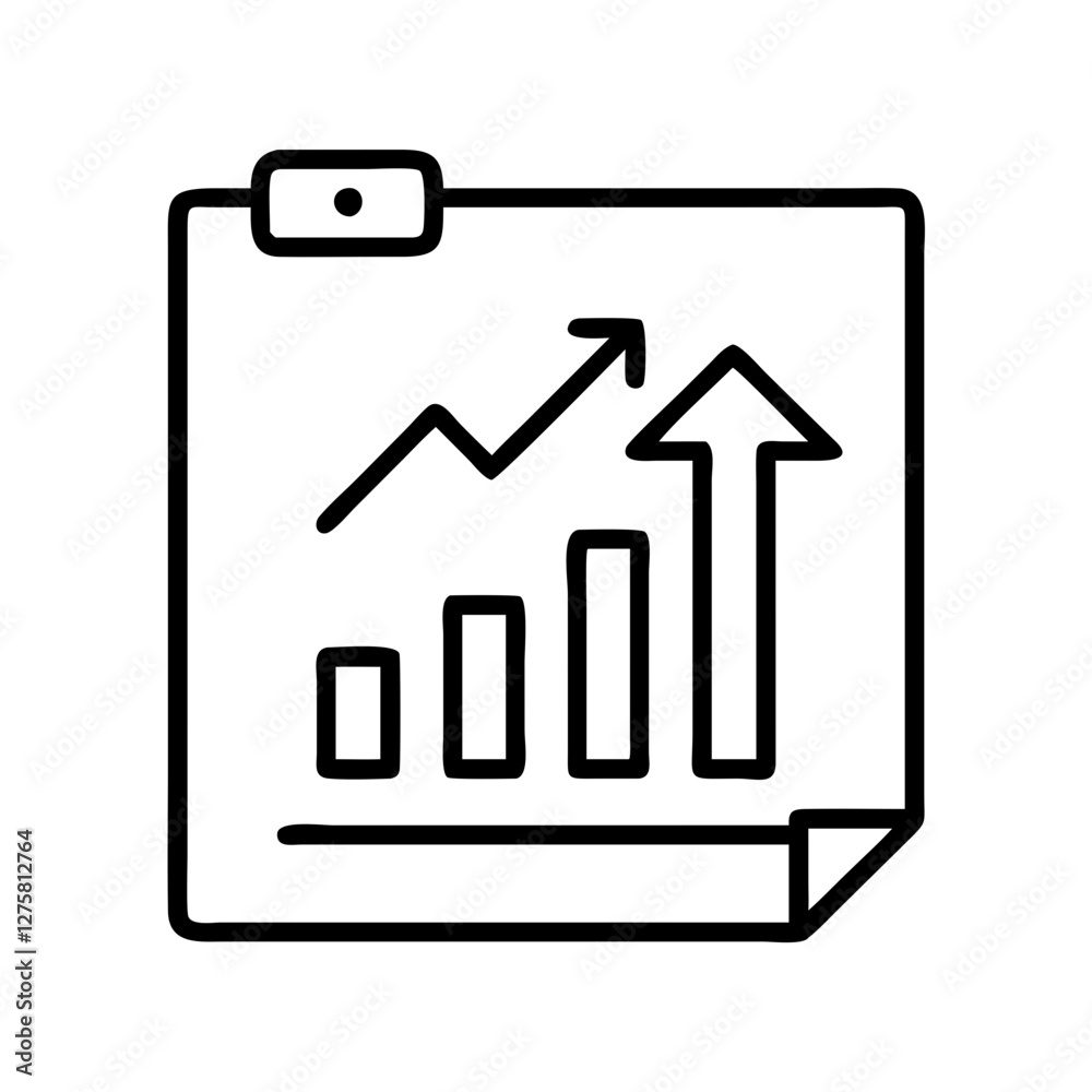 progress chart icon, progress chart line art - simple line art of progress chart, perfect for progress chart logos and icons progress chart icon, progress chart line art - simple line art of progress chart, perfect for progress chart logos and icons