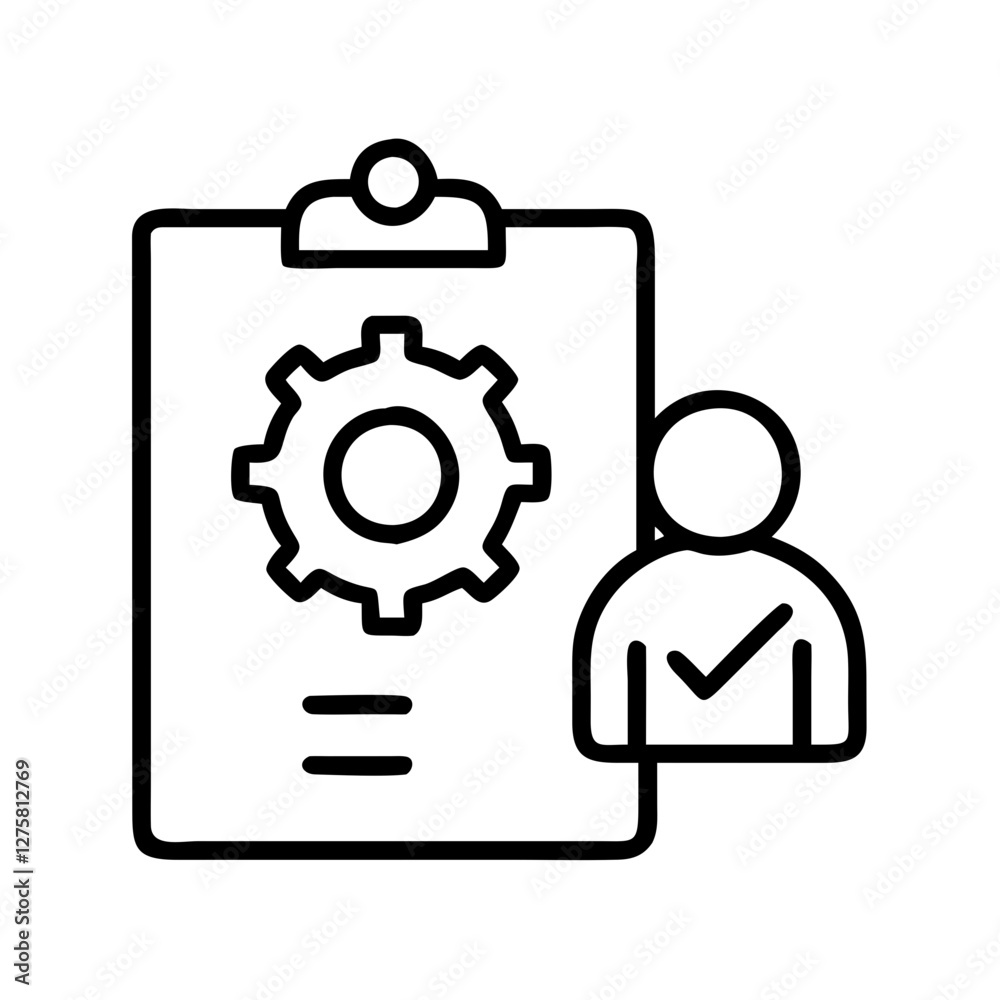 project management icon, project management line art - simple line art of project management, perfect for project management logos and icons project management icon, project management line art - simple line art of project management, perfect for project management logos and icons