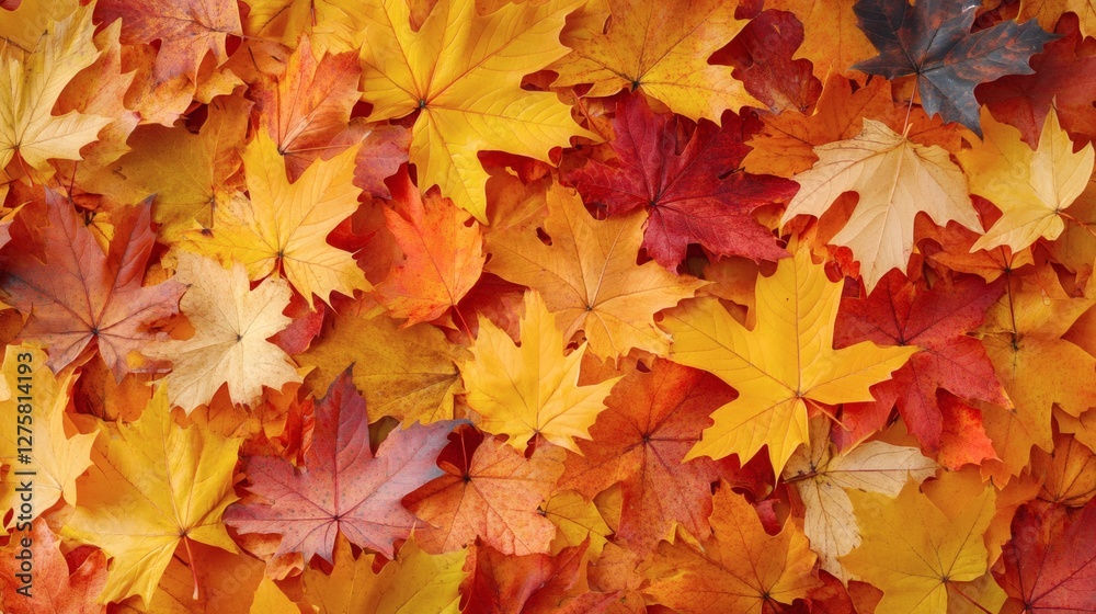 Colorful Autumn Leaves Blanket the Ground in Vibrant Tones Colorful Autumn Leaves Blanket the Ground in Vibrant Tones