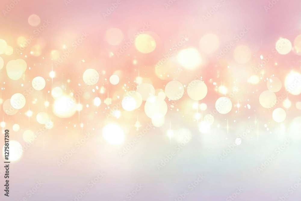 Soft Blurred Background with Glittering Bokeh Effect in Pastel Colors Soft Blurred Background with Glittering Bokeh Effect in Pastel Colors