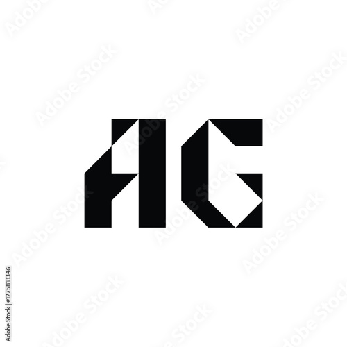 Free Download AG monogram logo design letter text name symbol monochrome logotype alphabet character simple logo - GFXLoad