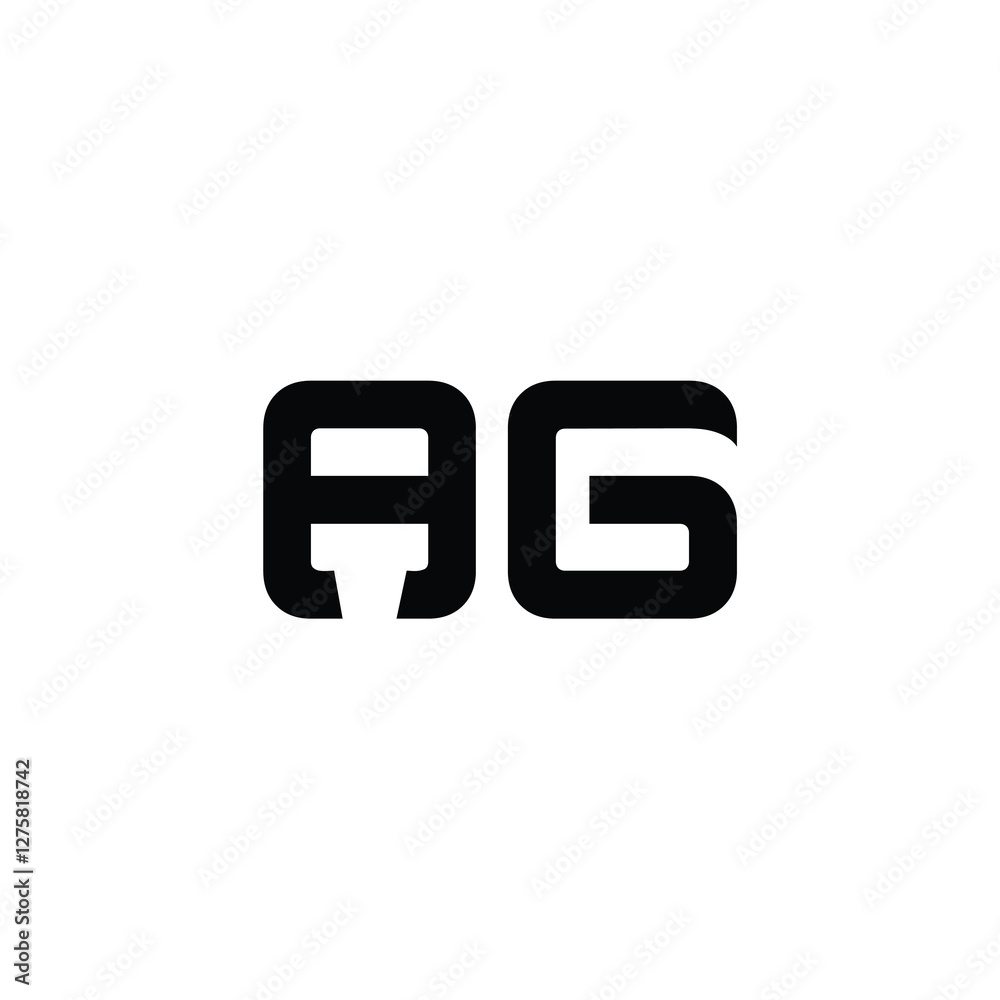 AG monogram logo design letter text name symbol monochrome logotype alphabet character simple logo AG monogram logo design letter text name symbol monochrome logotype alphabet character simple logo