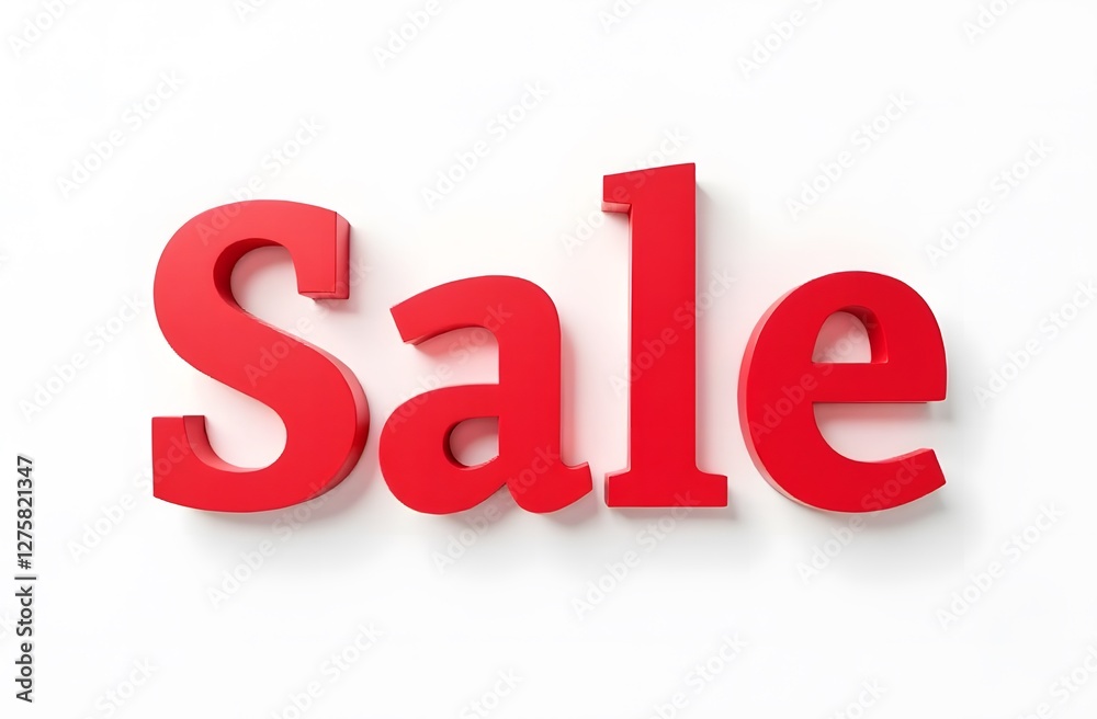 The inscription Sale in red letters is cut out of bright red cardboard, kraft paper, on a white background. Small business concept, sales The inscription Sale in red letters is cut out of bright red cardboard, kraft paper, on a white background. Small business concept, sales