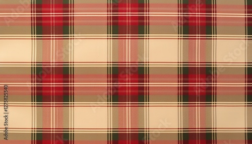 Plaid pattern of Christmas colors and designs can be used as a background on websites or crafts